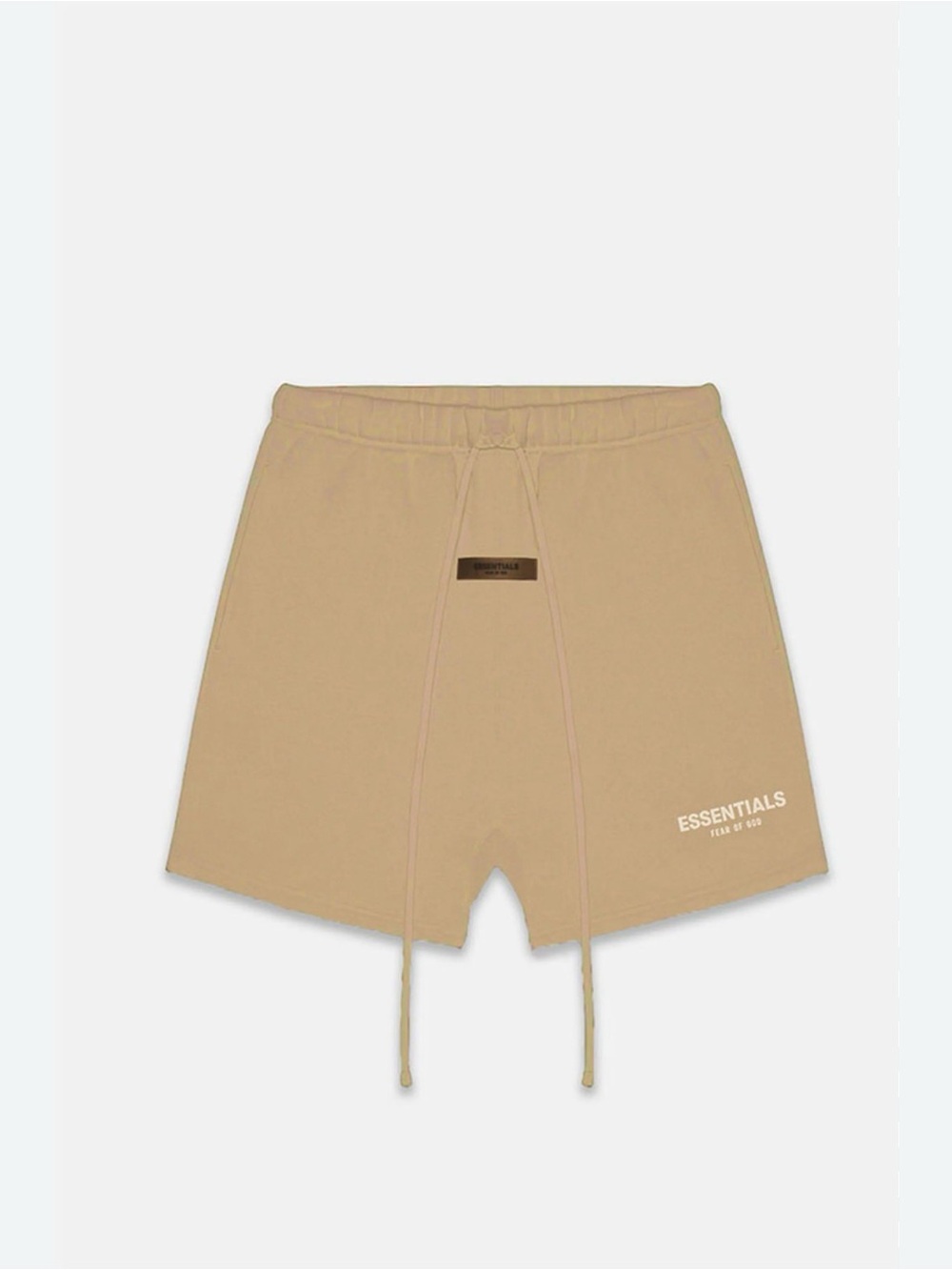 Fear of God Essentials Fleece Sweat Shorts Oak Functional Drawstring Pockets